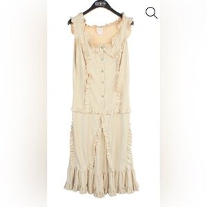 Anna Sui Dress Sz 2 Ruffled Boho Tiered
